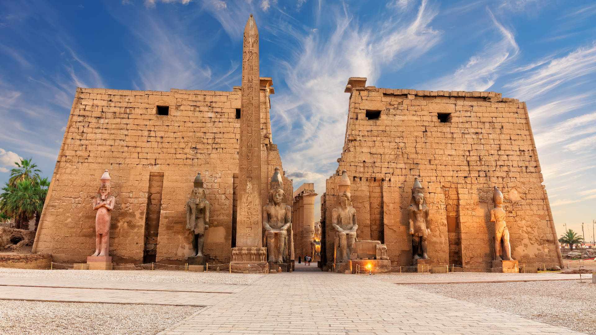 Great pylon of a temple in the Nile Valley