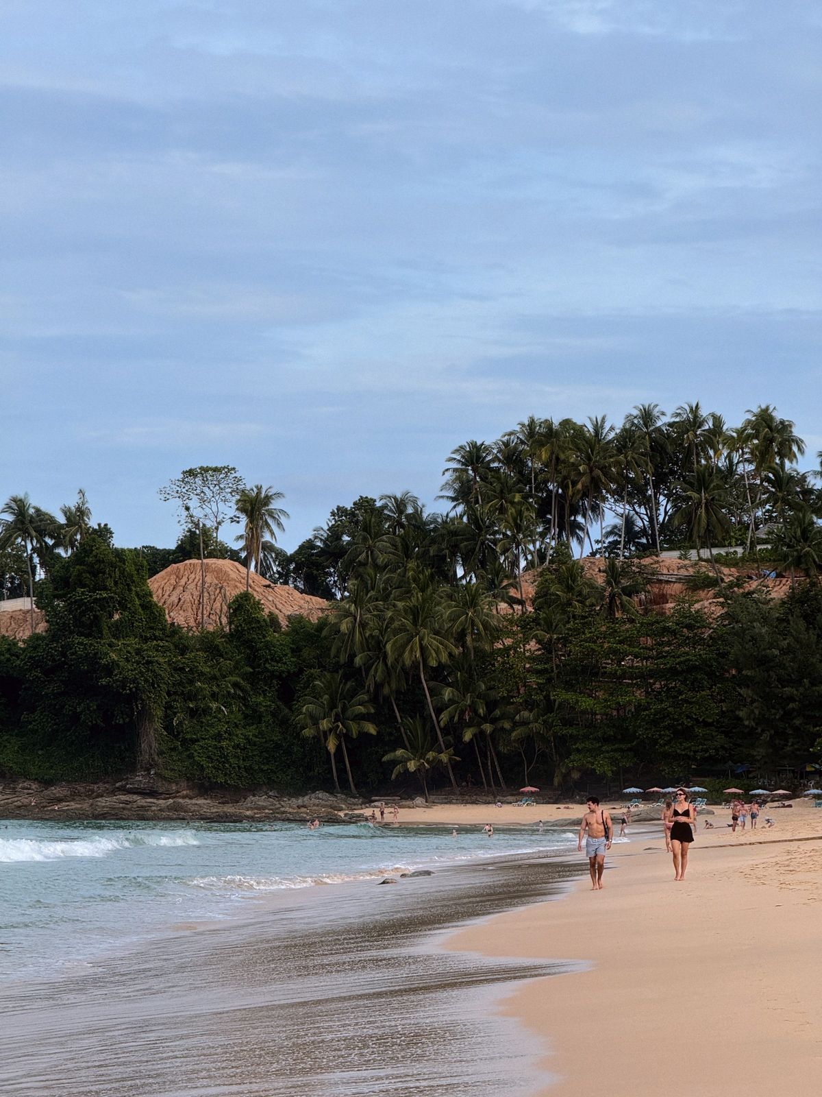 Palm-fringed beach in Phuket, Thailand